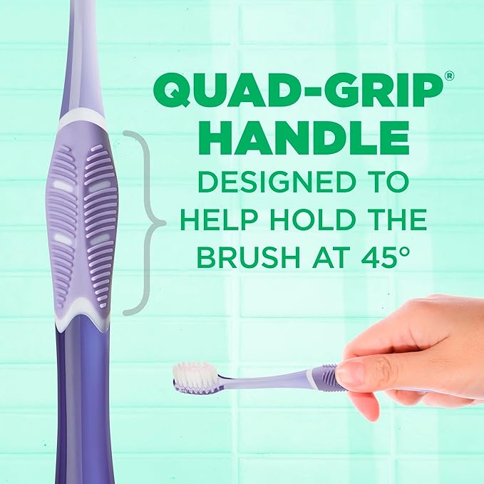 GUM Technique Deep Clean Sensitive Toothbrush, Compact Head & Ultra Soft Tapered Bristles for Adults with Sensitive, 1ct (12pk)