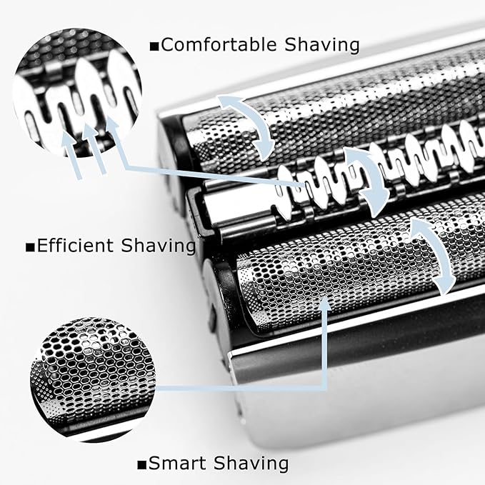 83M Series 8 Shaver Replacement Blade Compatible with Braun Series 8 Replacement Head&for Braun S8 Replacement Head,Foil&Cutter for Series 8 Wet&Dry Electric Razor Models 8370cc 8340s 8350s