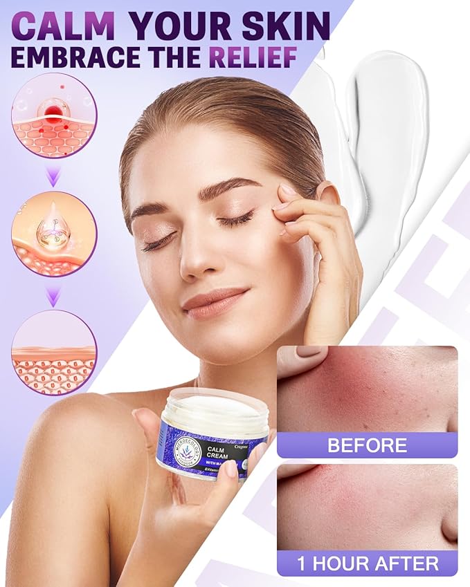 2025 Updated Magnesium Cream for Sleep: Nighttime Magnesium Lotion for Pain & Leg Cramps, Muscle Relaxation, Calm, Deep Hydration, Skin Care for Kid, Men, Women (Lavender)