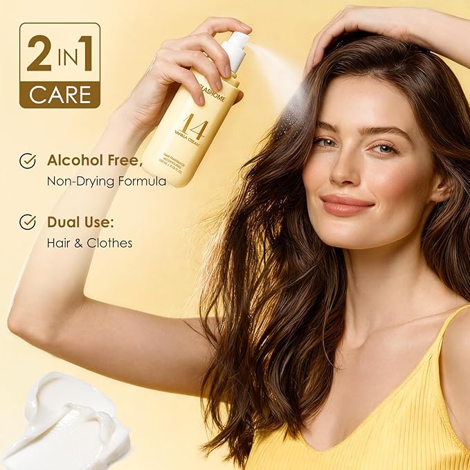 Hair Perfume for Women & Men, Alcohol-Free Vanilla Cream Hair & Body Mist, Lightweight Long-Lasting Fragrance Mist for Hair, Body & Fabric, Birthday & Valentine’s Day Gift, 100ml / 3.38 fl oz