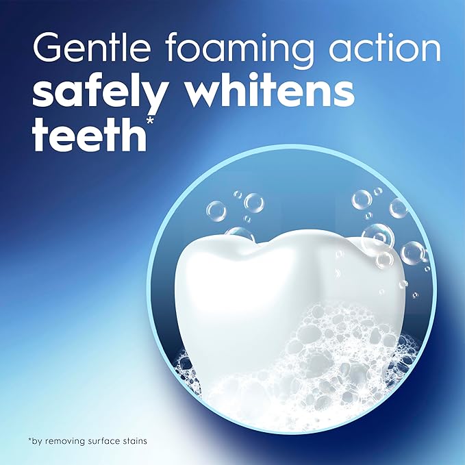 Crest 3D White Glamorous White Alcohol Free Multi-Care Whitening Mouthwash, Hydrogen Peroxide Mouthwash, Arctic Mint, 16 fl oz (473 mL) - Pack of 4, Crest Mouthwash