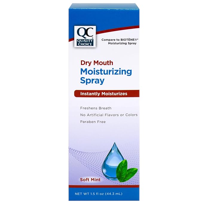 Quality Choice Dry Mouth Moisturizing Spray, Soft Mint, 1.5 FL OZ