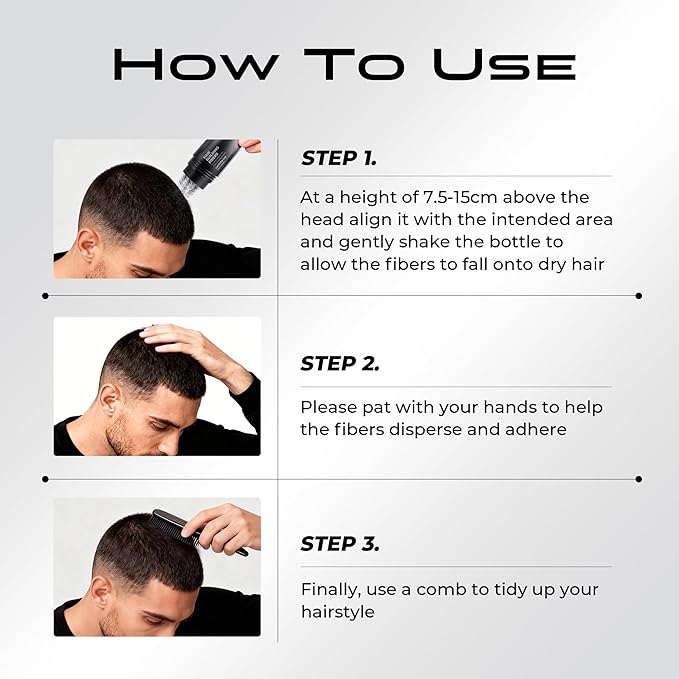 Hair Thickening Fibers for Thinning Hairline - 28g Fill In Fine or Thinning Hair - Instantly Thicker Looking - Waterproof Root Touch Up Hair Color Powder for Men & Women (Light Brown)