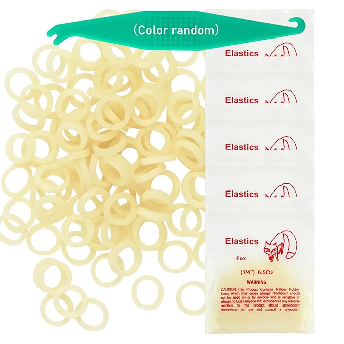 Orthodontic Rubber Bands for Braces 1/4'' Heavy 6.5 oz, 500 Pcs Dental Intraoral Elastic Bands