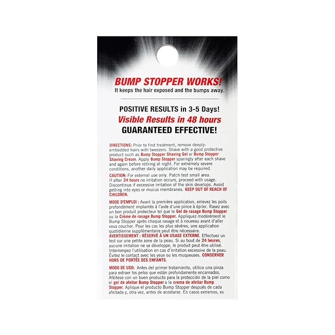High Time Bump Stopper Sensitive Ingrown Hair Cream | Aftershave Lotion for Men and Women | Razor Bump Balm | 0.5 OZ (6 Pack)