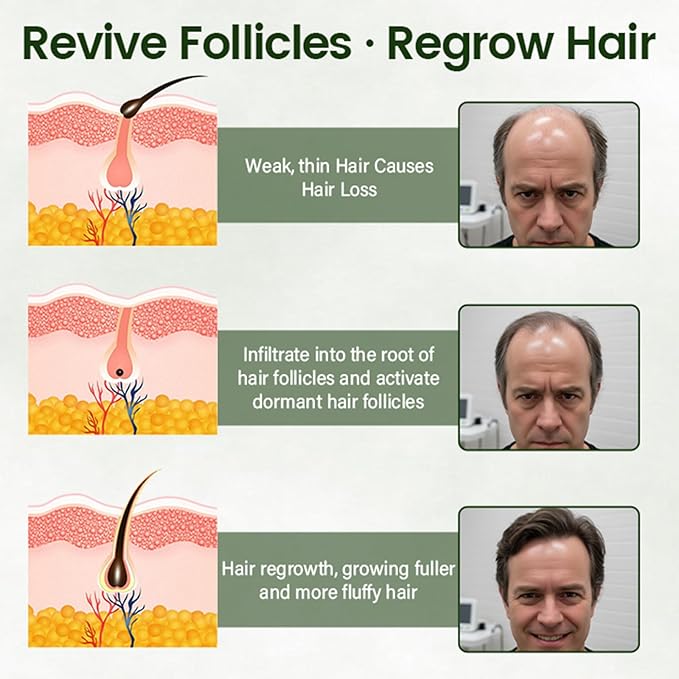 Lovilds Hair Restoration Spray, Professional Biotin Hair Growth Spray, Lovilds Follicure BioGrow hair Growth Serum, Biotin hairs Scalp Serum for Thicker, Longer & Stronger hair (2 Bottle)