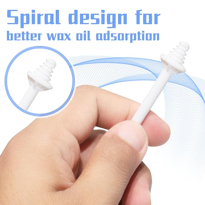 100 Pcs Small Wax Sticks, Disposable Dual-Ended Nose Applicator, Plastic Nose Waxing Sticks for Nostril Cleaning, Ear Face Hair Removal for Men Women, Painless Hair Removal Tools