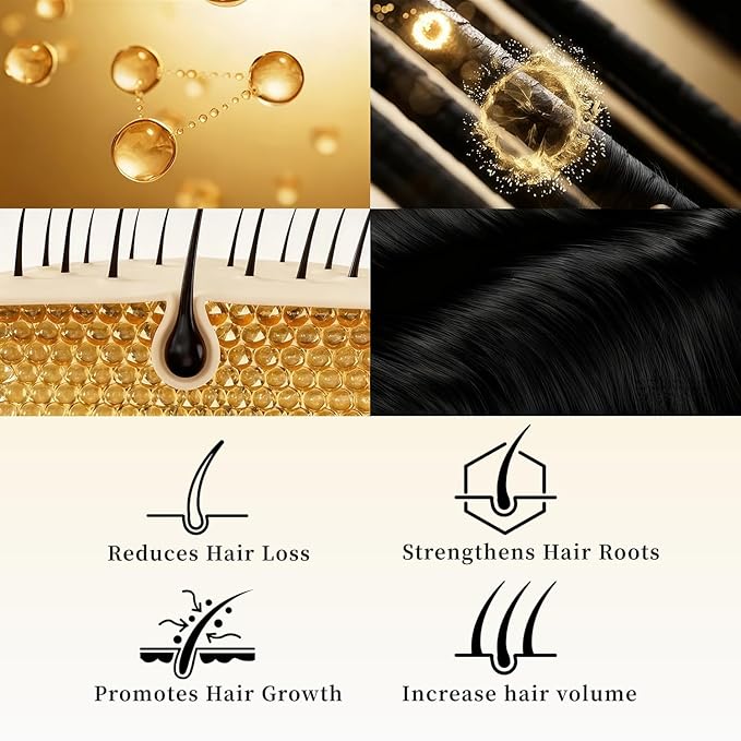 Root Activator Shampoo for Men and Women, 10.1 fl oz/ 300 ml Hair Regrowth Shampoo, Natural Herbal Formula for Men and Women.