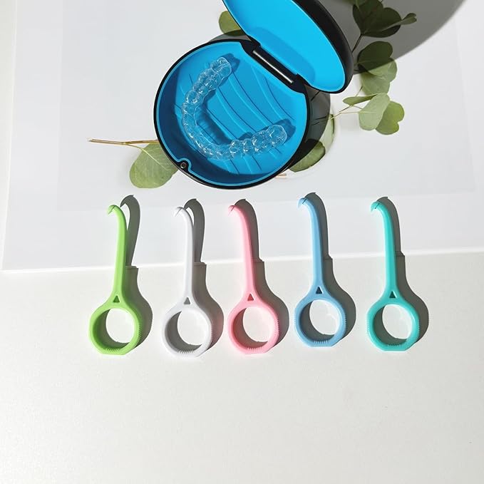 5PCS Aligner Removal Tool, Clear Aligner Remover Tools for Invisalign Removable Retainers, Aligners,Braces Removal Kit (5PCS White)