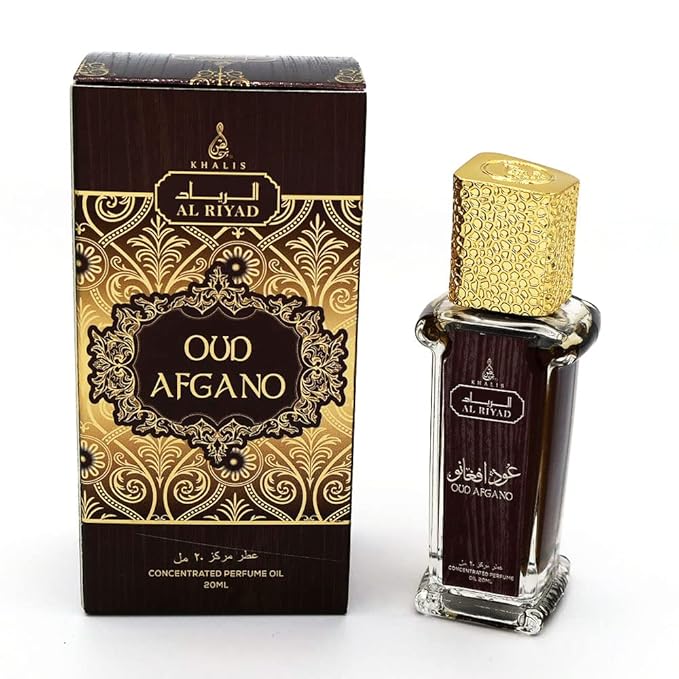 Maison d'Orient OUD AFGANO 20 mL Roll On Body Oil, Alcohol-Free Mini Travel Essentials Arabian Fragrances. AL RIYAD Roll On Cologne For Men