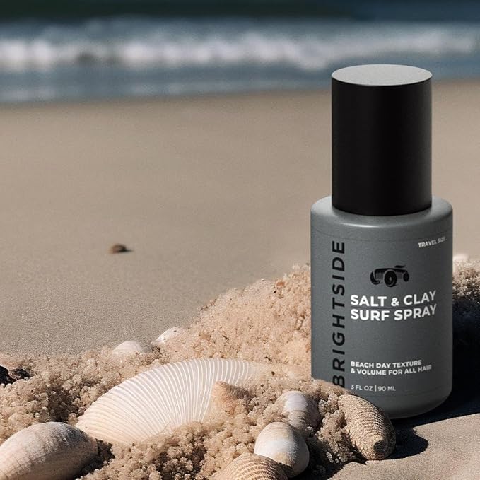Salt & Clay Surf Spray - Instant Volume & Texture for Thicker Hair - Natural Sea Salt Spray for Men & Women - Hydrate with Light Hold, Alcohol-Free, Clean ingredients, 3oz Travel Approved