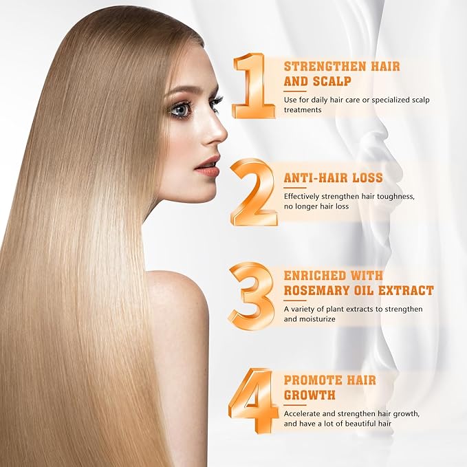 Anti-Hair Fall Hair Loss Shampoo, Anti Hair Loss Shampoos for Women, Ginseng Ginger Hair Growth Shampoo, Rich in Various Plant Extracts for All Hair Types (100ml, 3Pcs)