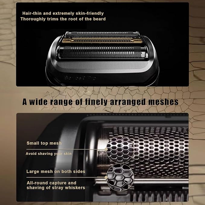 94M Electric Shaver Replacement Head, Compatible with all Series 9 Electric Razors 9290cc, 9291cc, 9370cc, 9293s, 9385cc, 9390cc, 9330s, 9296cc (2packs）