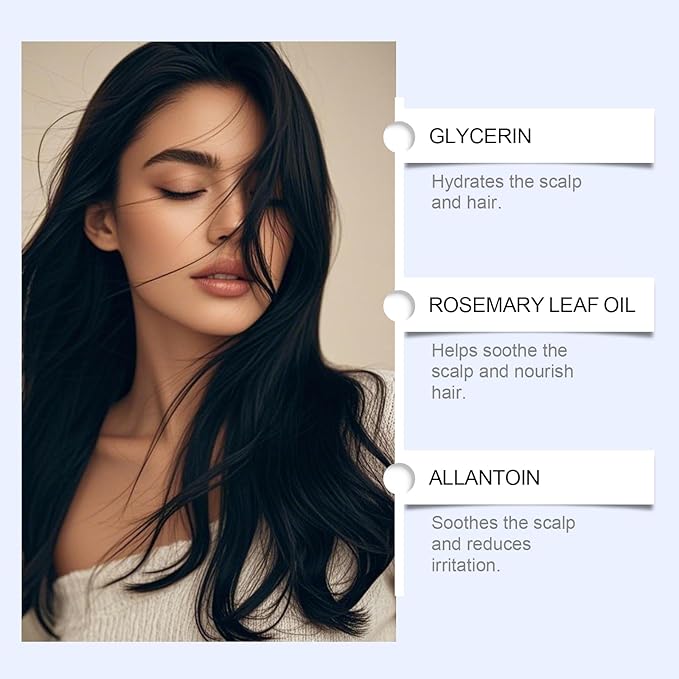 Rosemary Hair Volume Roll-On Serum for Thinning Hair – Reduces Hair Loss, Strengthens Roots & Soothes Scalp – 25ml