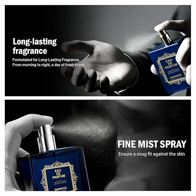 Perfume for Men Spray 100ML(3.4OZ)-Long Lasting Natural Refreshing Notes Pheromone Cologne for Men,Premium Mens Cologne Perfume,Oriental Woody Fragrances,A Gift for Any Ideal for Special Occasions