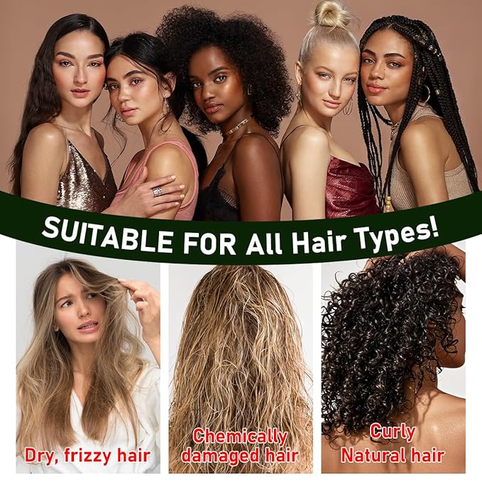 Batana Oil Conditioner with Keratin,Rosemary Leaf Oil (10.14 fl oz),Repairs Frizzy Hair,Strengthens Weak Hair for Women and Men to Repair Split Ends