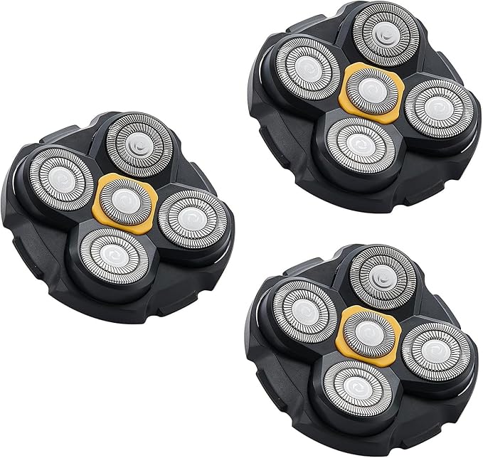 Pro Head Shaver Replacement Blades Compatible with MicroTouch Titanium Head Shaver,Precision Electric Shaving for Bald Men. (3 pack)