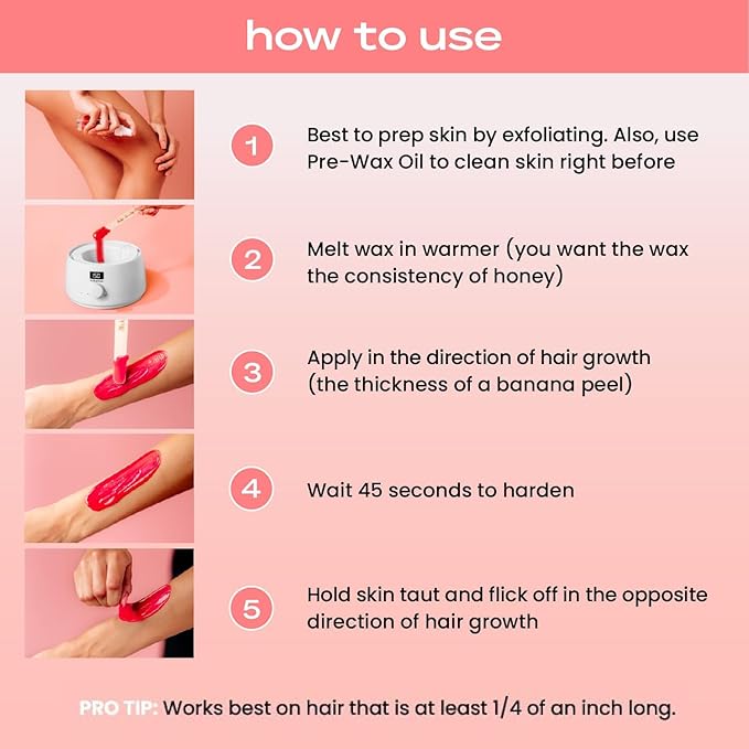 KoluaWax Premium Waxing Kit for Women - Beginner Friendly - Complete Wax Kit that includes 14oz of Wax Beads, Applicator, Pre and Post Care, Suitable for Sensitive Skin (White)
