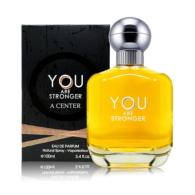 Men's Cologne Eau De Parfume Natural Spray You are Stronger Perfume with Woody Floral & Fruity Masculine Scent 3.4 Fluid Ounce Long Lasting Fragrance