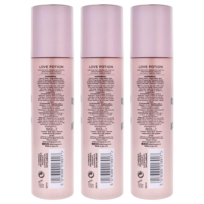 Love Potion Perfume Mist by So…? for Women - 4.7 oz Mist - Pack of 3