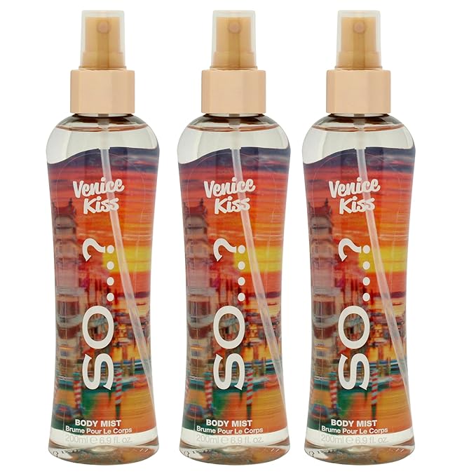 Venice Kiss Body Mist by So…? for Women - 6.9 oz Body Mist - Pack of 3