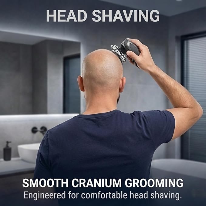 Fit for Cyruzi Replacement Shaver Head,Fit for Shpavver Replacement Heads,1Pack 7D Magnetic Floating Heads Compatible with Cyruzi/SHPAVVER Head Shavers for Bald Men Women Legs(2026 Upgraded)