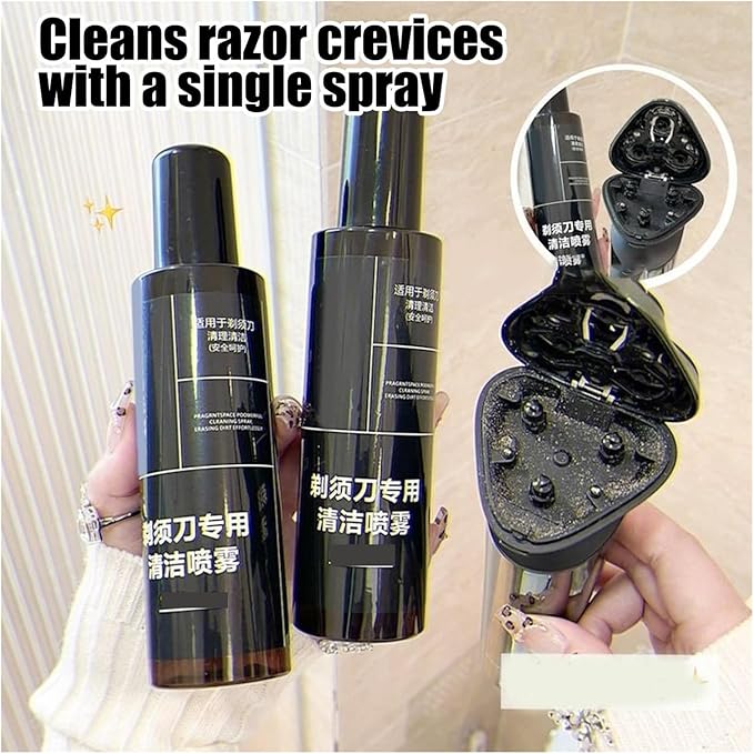 200ml Professional Shaver Cleaning Spray Razor Maintenance Solution, Men Grooming Tool Care Liquid, Salon Barbershop Home Use