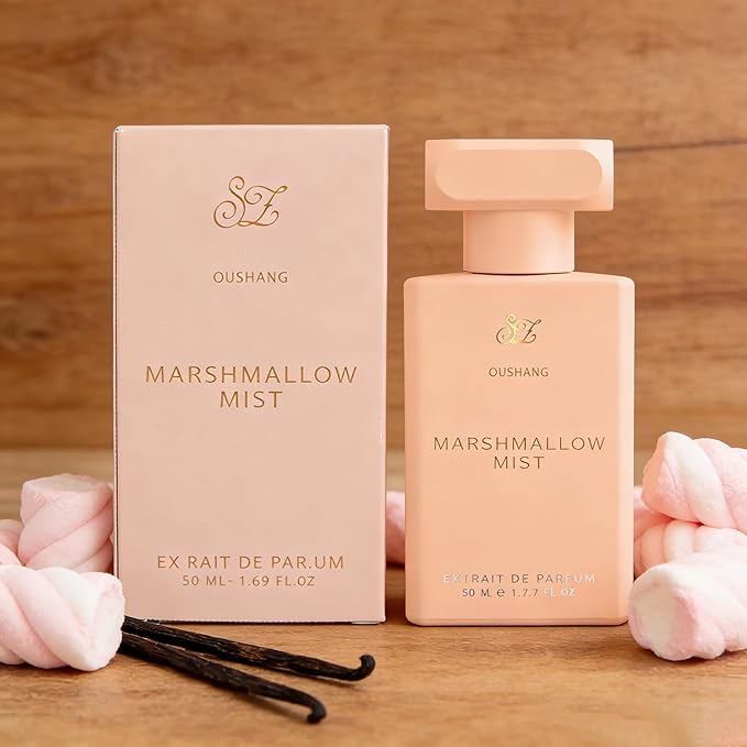 Marshmallow Mist Perfume for Women and Men, Sweet Gourmand Marshmallow Vanilla Scent, Cozy Dessert Fragrance, Long Lasting 8+ Hours Extrait de Parfum