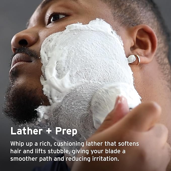 SUPPLY Silvertip Synthetic Shaving Brush for Men – Dense Synthetic Fibers, Thick Lather, Classic Matte