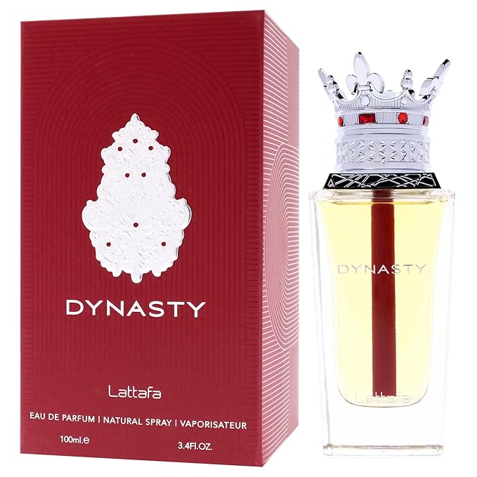 Lattafa Dynasty – Fresh, Spicy, Woody, Aromatic – Eau de Parfum Spray Long-Lasting Fragrance for Unisex, 3.4 Ounce / 100 ml