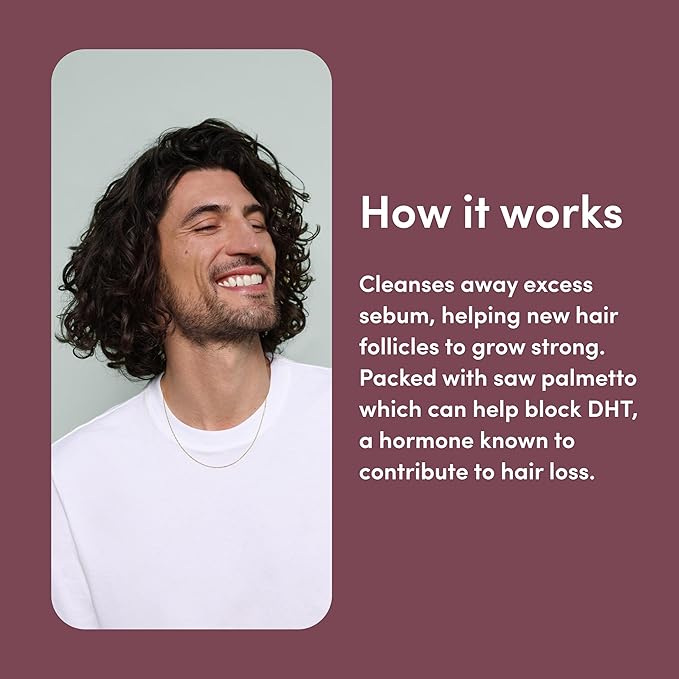 hims Thick Fix Shampoo & Conditioner Set for Healthy Hair Growth & Thickening - Scalp Cleansing - Eucalyptus Scent, 6.4 fl oz & hims hair regrowth treatment minoxidil 5% topical solution foam - 2.1 oz