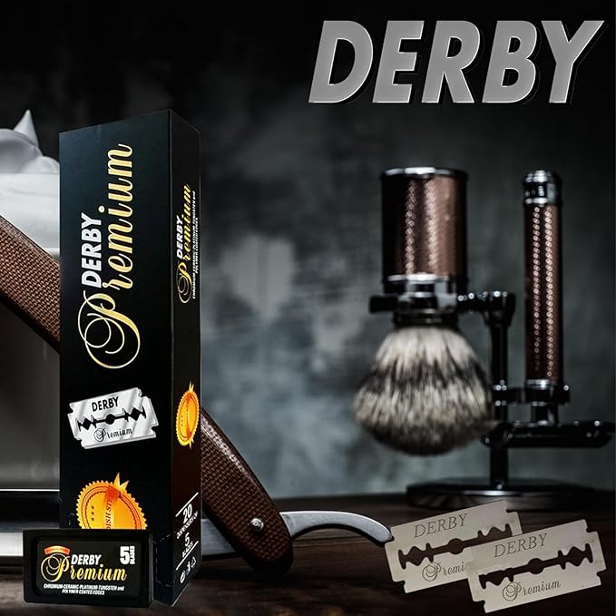 Derby Premium Double Edge Razor Blades, 100 Count