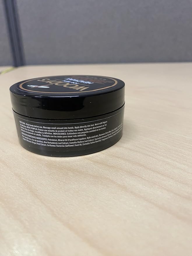 Woody's Headwax Hair Styling Pomade for Men, Natural Beeswax, High Shine, Flexible Hold, Non-Sticky, Moldable Men’s Hair Wax For All Hair Types, 2 oz (2-Pack)