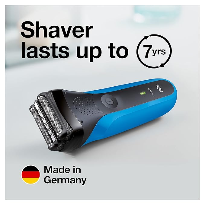 Braun Electric Razor for Men, Series 3 310s Electric Foil Shaver, Rechargeable, Wet & Dry