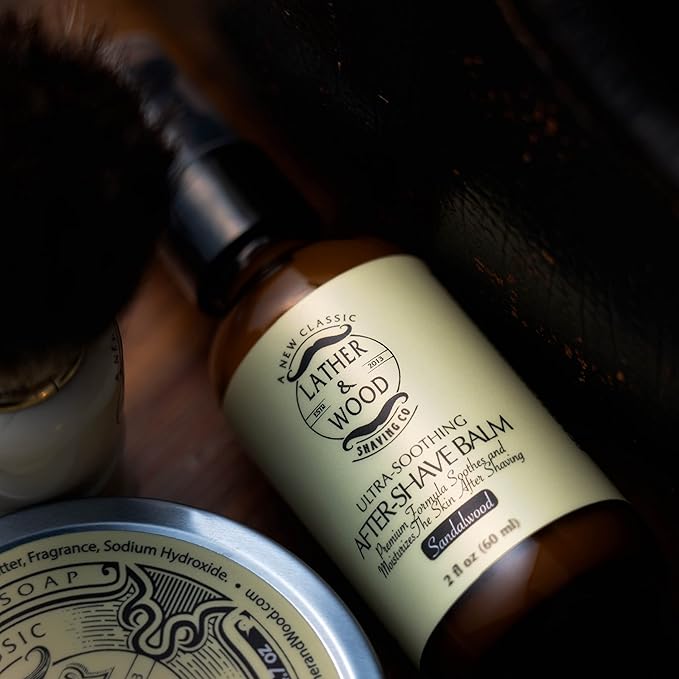 Best After-shave Balm, Sandalwood Scent, Premium Aftershave Lotion, Soothes and Moisturizes Face after shaving, Does Not Dry The Skin, Eliminates Razor Burn For A Silky Smooth Finish …