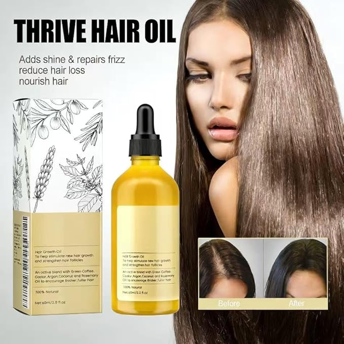 Rosemary Hair Care Essential Oil - Hair Repair, Smoothing, Gentle Nourishment, and Shine Hair Oil