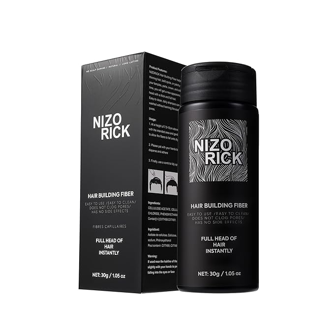 Hair Fibers for Thinning Hair,Hair Building Fibers Instantly Thicker & Fuller Look,Conceals Hair Loss Fill In Fine Hair Powder for Women and Men(30g/1.05oz) (New Dark Brown)