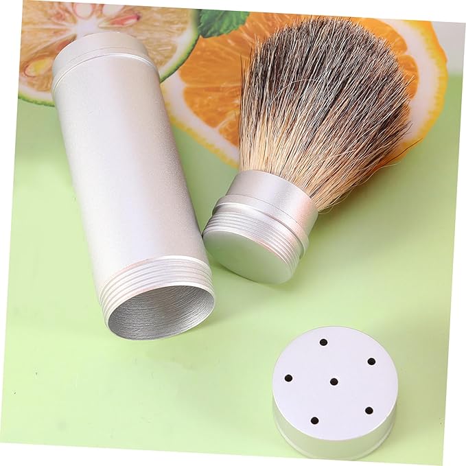 Men's Shaving Brush Boar Bristle Shaving Cream Brush for Men Aluminum Tube
