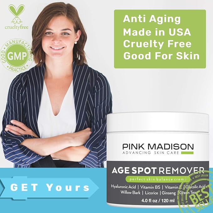 Dark Spot Remover Cream for Face Hands Neck. Dark Spot Corrector for Men Women.