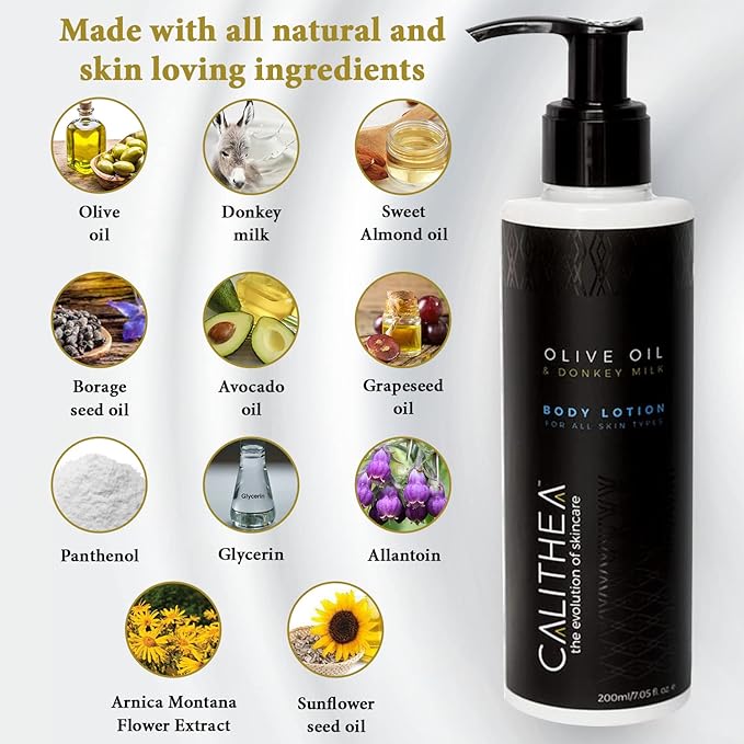 Calithea Donkey Milk Lotion with Olive Oil For All Skin Types