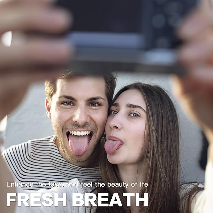 AILE Tongue Scraper, 100% Useful Surgical Stainless Steel Tongue Cleaner for Both Adults and Kids, Professional Reduce Bad Breath Metal Tongue Scrapers, Help Your Oral Hygiene"