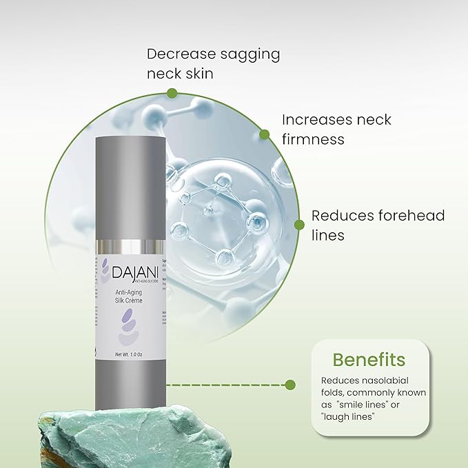 DAJANI Anti Aging Face Cream (1.0 Oz) | Anti Wrinkle Firming Cream With Lavandula Oil, Shea Butter & Teprenone | Neck Creams for Tightening & Firming | Facial Skin Care for Men & Women