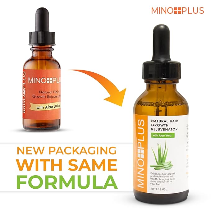 Natural Hair Growth Serum - 60ml / 2fl oz – For Longer, Stronger Thicker, Fuller Hair - Formulated to Prevent Hair Loss, Hair Fall, with Aloe Vera