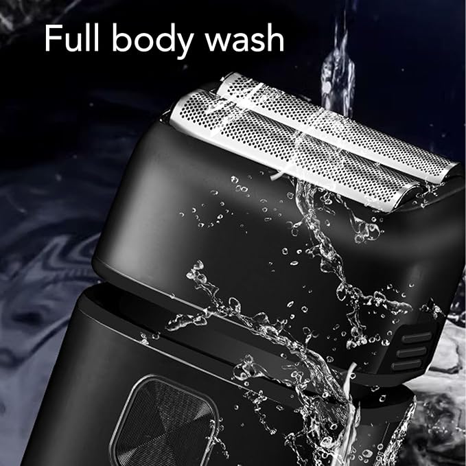 ZJchao Professional Reciprocating Beard Trimmer Foil Clipper for Men Bald Head, LCD Display, lectric Trimmer Foil Clipper Bald Head LCD Display Reciprocating Beard Clipper, Foil Shaver for Men