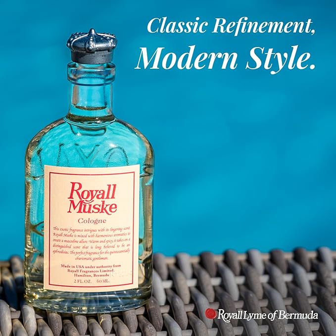 Royall Muske 2 oz - Travel Size Original Cologne and Aftershave
