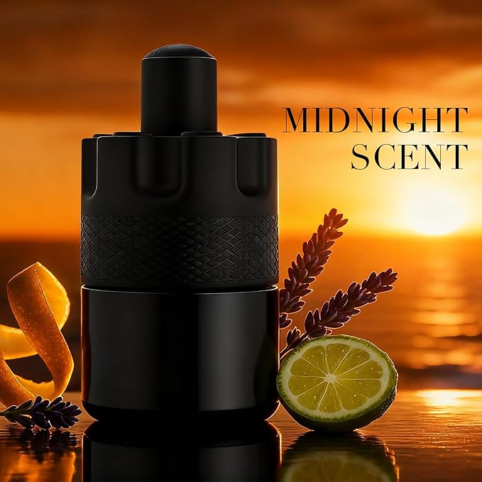 Azura Noir Intense Men's Eau de Parfum 3.4 fl oz Premium Cologne Collection Cardamom & Bourbon Vanilla Scent Gift Long Lasting Vegan Fragrance Spray