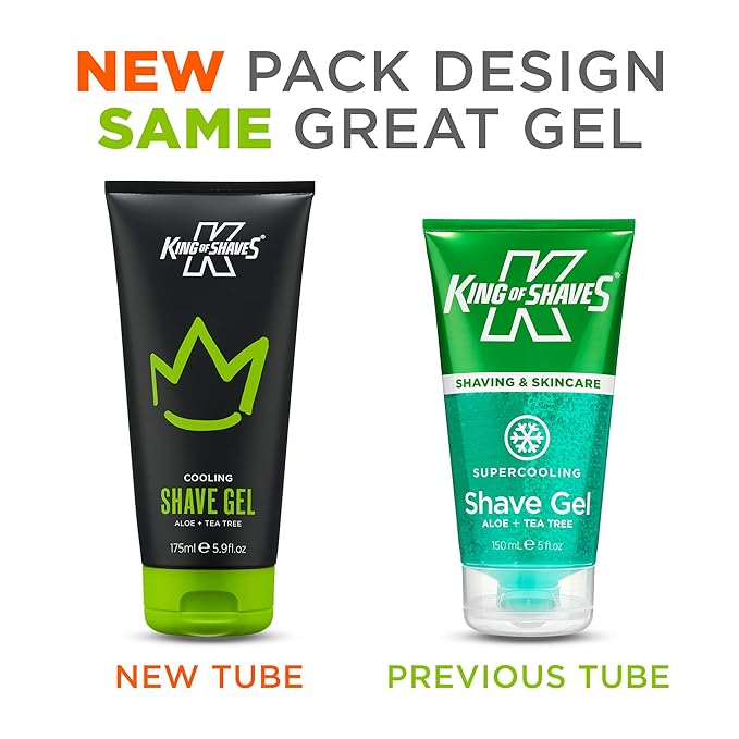King of Shaves Cooling shave gel Aloe+Tea tree 4x175ml
