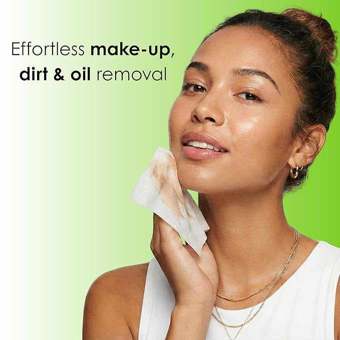 Global Beauty Care Cucumber Makeup Remover Wipes - Gentle Daily Facial Cleansing Wipes for Sensitive Skin, Hydrating & Soothing, Removes Waterproof Makeup, Travel-Friendly, 60 Count (2-Pack)