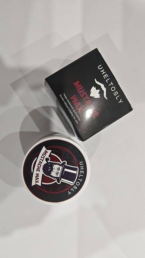 Natural Mustache Wax for Men Strong Hold Styling Balm Organic Conditioning Formula All Day Shaping No Grease No Flaking