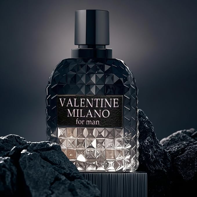 Men's Cologne Gift Set Include Valentine Milano,Valentine,Choco Musk & Gallant - 3.4 Fl Oz Each | Vanilla Bourbon, Leather & Amber Floral Fragrance | Luxury Eau de Toilette Quartet